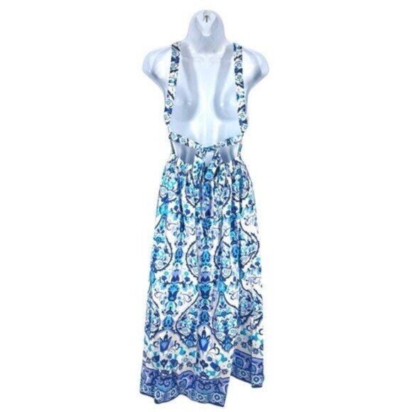 Cara Cara Colomba Floral Maxi Dress Size XL NWT – Open Back Cotton Poplin - Picture 6 of 10